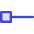 Line Start Square Icon from Core Duo Set