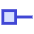 Line Start Square Icon from Sharp Duo Set