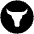 Ox Icon from Cryptocurrency Black Set