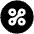 Rads Icon from Cryptocurrency Black Set
