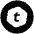 Tel Icon from Cryptocurrency Black Set