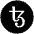 Xtz Icon from Cryptocurrency Black Set