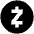 Zec Icon from Cryptocurrency Black Set