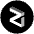 Zil Icon from Cryptocurrency Black Set