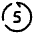 Rewind 5 Seconds Back Icon from Solar Broken Set