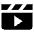 Movies Clapboard Play Icon from Nova Solid Set