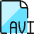 Video File Avi 1 Icon from Ultimate Colors Set