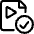 Video File Check Icon from Ultimate Regular Set