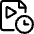 Video File Clock Icon from Ultimate Regular Set