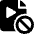 Video File Disable Icon from Ultimate Bold Set