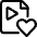 Video File Heart Icon from Ultimate Regular Set