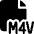 Video File M 4 V 1 Icon from Ultimate Bold Set