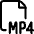 Video File Mp 4 Icon from Ultimate Regular Set