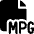 Video File Mpg 1 Icon from Ultimate Bold Set