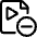Video File Subtract Icon from Ultimate Regular Set