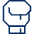 Bomberman Boxing Glove Icon from Cyber Line Set