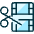 Video Edit Cut Icon from Ultimate Duotone - Free Set