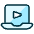 Video Player Laptop Icon from Ultimate Duotone - Free Set