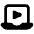 Video Player Laptop Icon from Ultimate Bold - Free Set