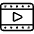 Video Player Movie Icon from Ultimate Light - Free Set