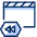 Clapboard Rewind Icon from Cyber Duotone Set