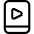 Video Player Smartphone Icon from Ultimate Regular Set