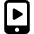 Video Player Smartphone Icon from Ultimate Bold Set