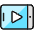 Video Player Smartphone Horizontal Icon from Ultimate Colors Set | Free Download as SVG Vector and Transparent PNG | Streamline icons