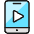 Video Player Smartphone Icon from Ultimate Colors Set