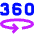 Vr 360 View Icon from Sharp Neon Set
