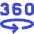 Vr 360 View Icon from Sharp Duo Set