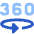 Vr 360 View Icon from Sharp Flat Set