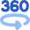 Vr 360 View Icon from Flex Flat Set