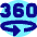 Vr 360 View Icon from Sharp Pop Set