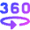 Vr 360 View Icon from Sharp Gradient Set