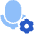 Microphone Setting Gear Icon from Plump Flat Set
