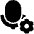 Microphone Setting Gear Icon from Plump Solid Set