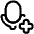 Voice Mail Add Plus Icon from Plump Line Set