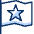 Flag Star Icon from Cyber Duotone Set | Free Download as SVG Vector and Transparent PNG | Streamline icons