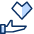 Heart Hand Icon from Cyber Duotone Set | Free Download as SVG Vector and Transparent PNG | Streamline icons