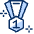 Medal Number One icon - Free transparent PNG, SVG. No sign up needed.