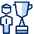 Trophy 2 Icon from Cyber Duotone Set | Free Download as SVG Vector and Transparent PNG | Streamline icons