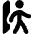 Figure Walk Departure Icon from Ultimate Bold Set