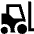 Forklift Icon from Sharp Solid Set
