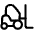 Forklift Icon from Plump Line Set