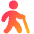 Blind People Icon from Plump Gradient Set