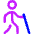 Blind People Icon from Core Neon Set