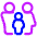 Family Restroom Icon from Plump Neon Set