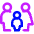 Family Restroom Icon from Core Neon Set