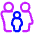 Family Restroom Icon from Plump Neon Set